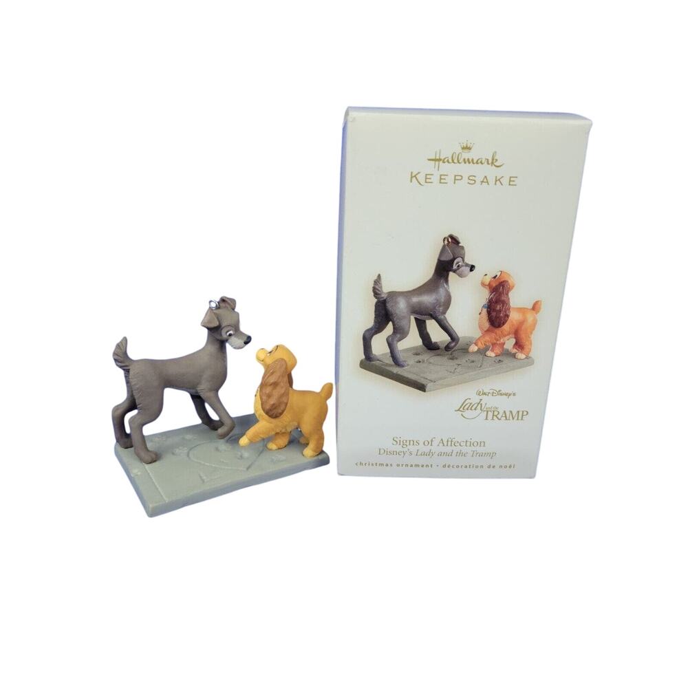 Hallmark 2008 Signs of Affection Disney Lady and the Tramp Christmas Ornament